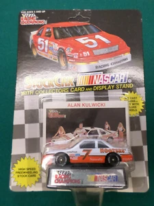 ALAN KULWICKI the 1992 NASCAR CHAMPION, his T-Bird & Hooters Girls Card RARE! - Picture 1 of 6