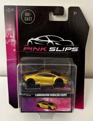 JADA РОЗОВЫЙ СКОЛЬЖЕНИЯ 1:64 ЛИТОЙ ЗОЛОТОЙ LAMBORGHINI HURACAN КУПЕ - Изображение 1 из 2
