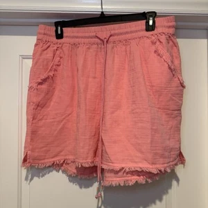 NWT Lane Bryant 100% Cotton Shorts With Frayed Pockets And Hem Size 18 - Picture 1 of 8