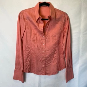 Camisa Pink by Thomas Rosa Para Mujer Talla 10 Abotonada Rayas Rosa 100% Algodón - Imagen 1 de 13