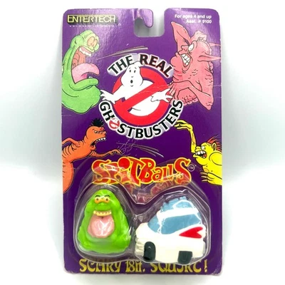 The Real Ghostbusters Spitballs Ghostbuster Logo Slimer 1989 Vintage NIP - Image 1 of 2