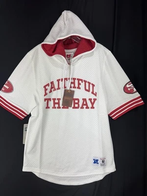 NWT Mitchell & Ness NFL San Francisco 49ers Jersey Hoodie Medium