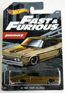 2019 Hot Wheels Fast & Furious 5/5 Gold ‘69 Ford Torino Talladega 1:64 Scale Car - Picture 1 of 9
