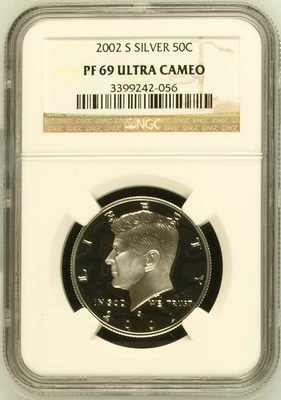 2002 S Half Dollars Kennedy NGC PF-69 ULTRA CAMEO - Image 1 of 2