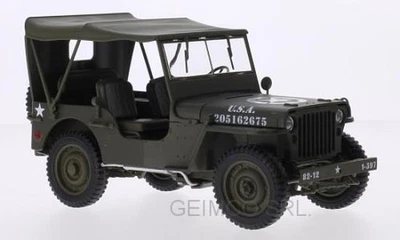 1:18 Welly Jeep Willys U.S. Army Closed WE18055H MMC - Image 1 of 2
