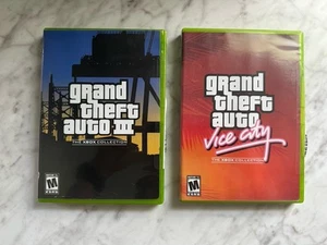 GTA Vice City & GTA III for Original Xbox Tested. VC MAP, Sticker Unused - Picture 1 of 3