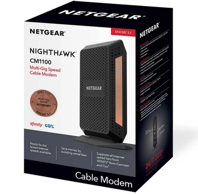 Netgear Nighthawk CM1100 DOCSIS 3.1 Cable Modem (Xfinity, Spectrum, and Etc - Image 1 of 4