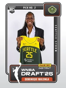 2025 Panini Instant WNBA Draft #2 Dominique Malonga Seattle Storm RC PRESALE - Picture 1 of 2