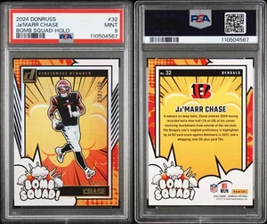 2024 Donruss Ja’marr Chase Bomb Squad Holo 038/100 PSA 9 🔥 - Picture 1 of 1