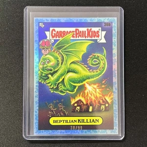 💎2025 TOPPS GARBAGE PAIL KIDS 40th ANNIVERSARY BLUE 36B REPTILIAN KILLIAN /99 - Picture 1 of 1