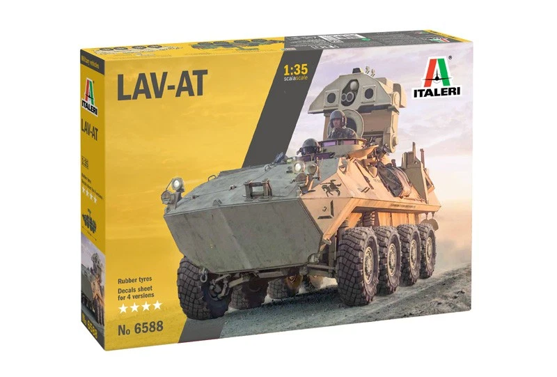 Italeri 6588 - Veicolo blindato a 8 ruote motrici LAV-AT in scala 1 35