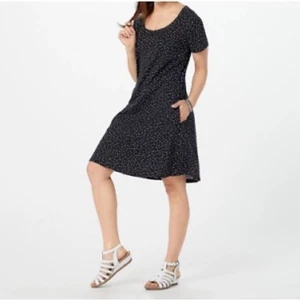 Isaac Mizrahi Navy Dot Dress XS - Irregular Polka-Dot Sleeveless A-Line - Bild 1 von 12