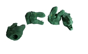 4pc Set T-Rex Dinosaur Valve Stem Cap Covers Unique Stylish 3D Printed Gift - Picture 1 of 4