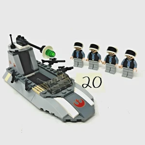 Set 100% Completo Rebel Scout Speeder Star Wars LEGO #7668 Esercito 2008 - Foto 1 di 9