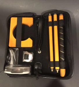 Wooden Travel Putter Golf Club and Ball in a Brief Case Style Carry Case ~ NEW - Picture 1 of 4