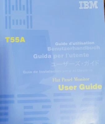 IBM T55A Flat Panel Monitor manual and installation disk - Image 1 of 2