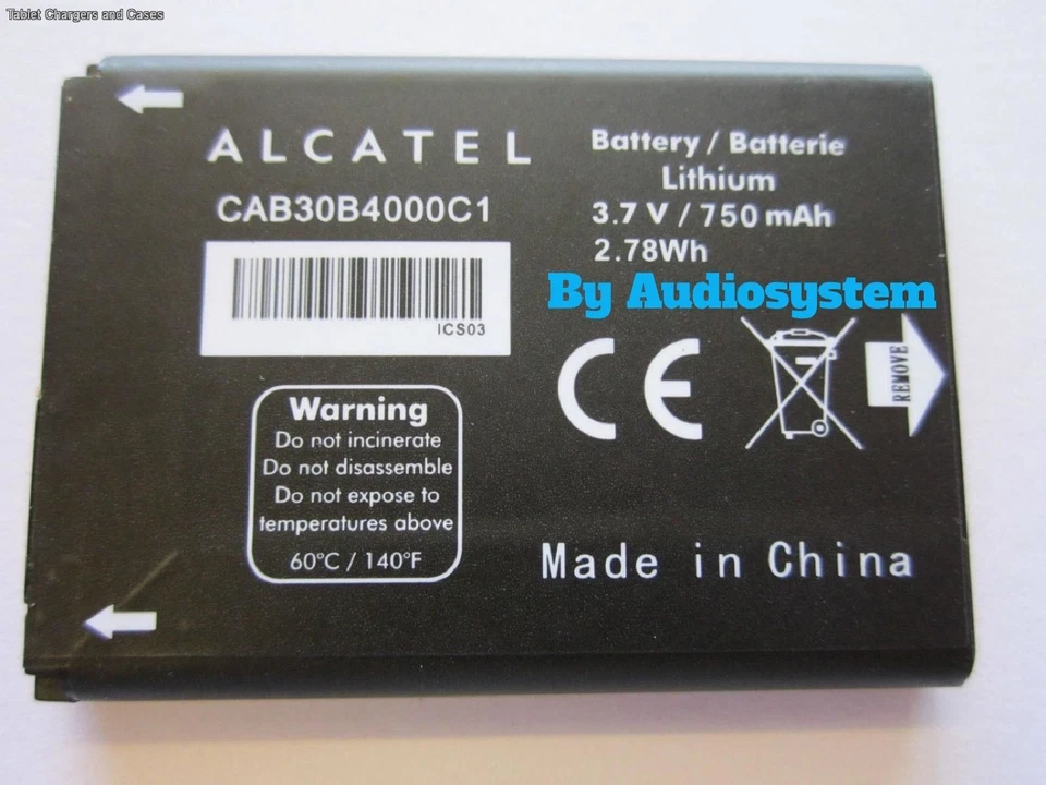 BATTERIA ORIGINALE ALCATEL OT-2010D 2012 750MAH 255 383A CAB22B0000C1 TLI004AB