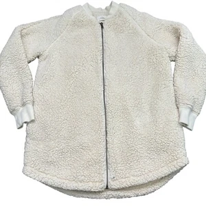 Nordstrom Caslon long faux shearling jacket. Ivory, size extra small. - Picture 1 of 8