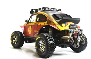 NEW Tamiya CC-02 4WD Chassis with Sand Scorcher BODY - CUSTOM Built - Picture 1 of 23