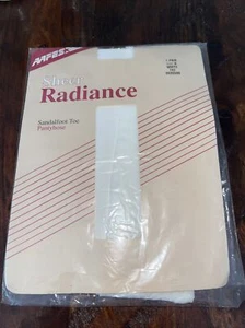 Sheer Radiance White Toe Pantyhose Size B 702 New Sealed Made USA AAFES NEW - Picture 1 of 6