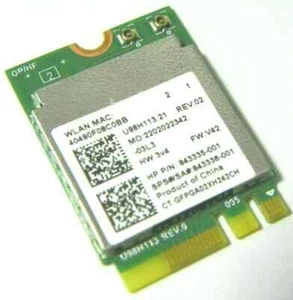 Neu HP SPS: 843336-001 Realtek RTL8188EE 802.11b/g/n NGFF AW-NE259NF U98H113.21 - Bild 1 von 2