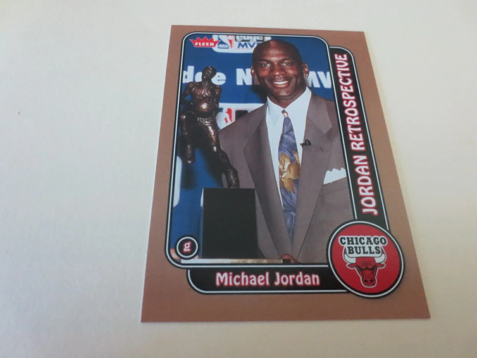2008-09 Fleer Jordan Retrospective Michael Jordan #MJ12 Bulls HOF - Image 1 of 1