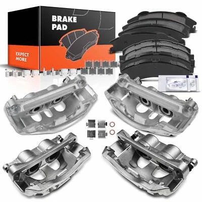 Pastilla de freno delantera y trasera de cerámica + pinza para Ford E250 E350 Super Duty 2008-2019 Foto 1 de 4