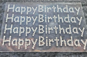 CraftbuddyUS 4 Happy Birthday selbstklebende Diamanten Strass Edelsteine DIY Basteln - Bild 1 von 3