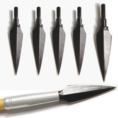 150 Grain Arrowheads Broadheads Traditional Hunting Tips Archery Points Target - Image 1 of 4
