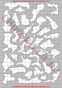 CAM1250P-X Medium Camouflage RC Body Paint Mask Kit In Colors - Picture 1 of 4