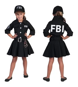 Girls FBI Costume , 4 size options - Picture 1 of 3