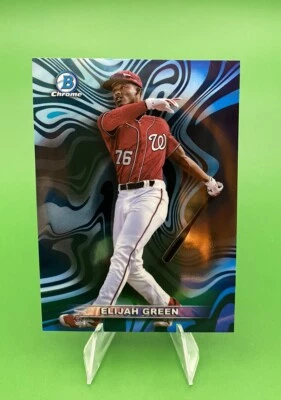 2022 Topps Bowman Chrome  - Mood Ring #MR-5 Elijah Green (RC) Rookie Nationals - Image 1 of 2