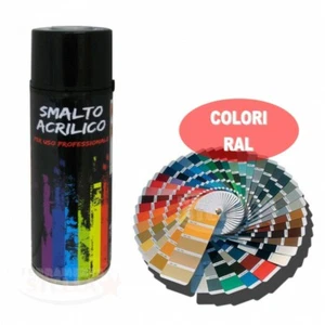 SPRAY NERO OPACO RAL 9005 400 ML SMALTO ACRILICO 100% VERNICE BOMBOLETTA - Foto 1 di 1