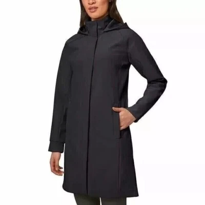 Mondetta Women's Long Softshell Hooded Jacket, Black,  XL - Image 1 of 4