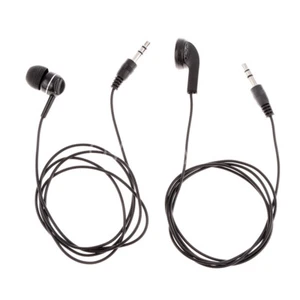 2pc 3.5mm In Ear Stereo Single-sided Mono Earbud Earphone Headset Headphone 50cm - Picture 1 of 23