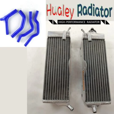 Radiador de aluminio + manguera azul para HONDA CR500 CR500R CR 500R 1985 1986 1987 1988 Foto 1 de 4