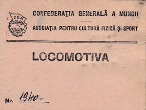 Romania, 1953, Sport Association "LOCOMOTIVA" Member Card - Imagen 1 de 3