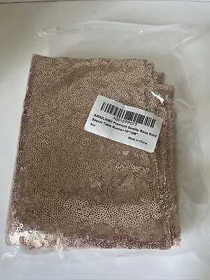 "Corredor de mesa de lentejuelas de oro rosa para boda 12""" Foto 1 de 2