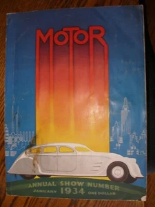1934 MOTOR magazine ! NEW CARS ANNUALSHOW NUMBER - Picture 1 of 10