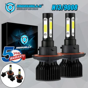 for GMC Yukon XL 1500 2007-2014 LED Headlights H13 9008 Car Truck Bulbs 6500K - Picture 1 of 12