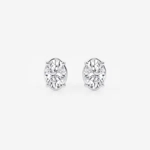 IGI zertifizierte 2ct Lab Grown Diamant Ohrstecker in 14k Weißgold VS1/F - Bild 1 von 3