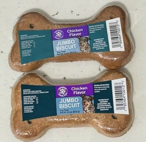 SET OF 2 Greenbrier Kennel Club Dog Treats Jumbo Biscuit Chicken Flavor 3.5oz - Picture 1 of 1