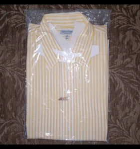 Bullock& Jones Dress Shirt (XL) Pinstripe Tan. - Picture 1 of 5