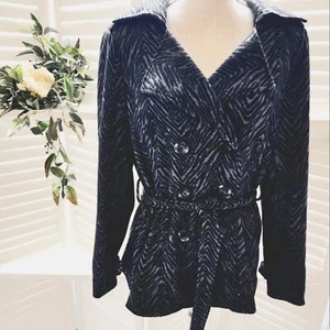 SANDRO SPORTSWEAR ANIMAL PRINT COAT SIZE MED - Picture 1 of 8