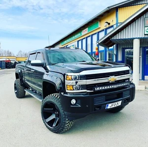 (Set-4) Black Rhino Raze 24x14 6x5.5/6x139.7 -76mm black wheels rims 24'' inch - Picture 1 of 9