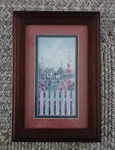 Glynda Turley gerahmter Kunstdruck Haus mit weißem Lattenzaun Landhaus - Bild 1 von 12