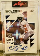 2023 Leaf Signature Series Football Noah Sewell Rookie AUTO RC 1/1 BA-NS1