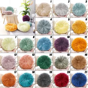 Cushion Velvet Cushions Luxury Diamante Chic Filled Scatter Cushion Round - Picture 1 of 33
