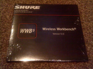 SHURE WIRELESS WORKBENCH VERSION 5.0 WWB5 SOFTWARE ON CD ROM