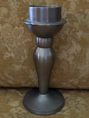 Candelabro votivo vintage de acero inoxidable cepillado 6,5" de alto 14,5 oz Foto 1 de 4